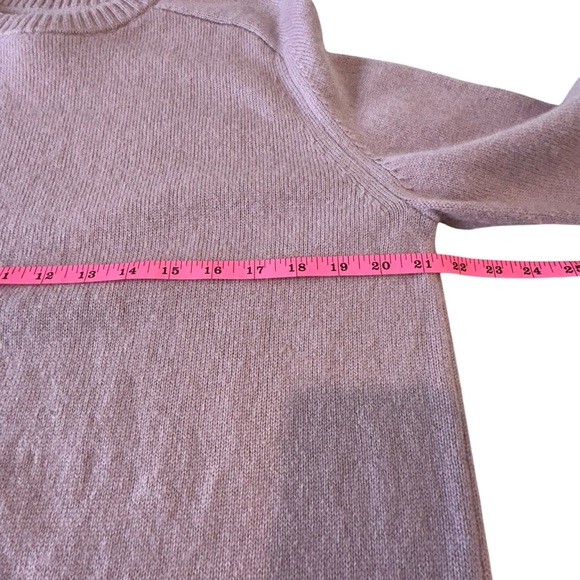 H&M‎ Wool Blend Oversized Pink Crewneck Pullover Fisherman Sweater, M - Picture 9 of 10